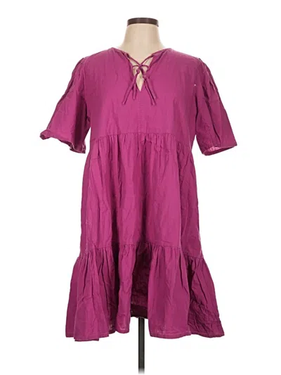 Pre-owned Mata Traders Casual Dress In Purple