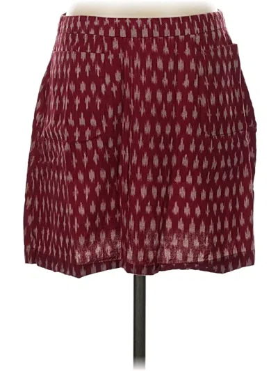 Pre-owned Mata Traders Casual Skirt In Burgundy