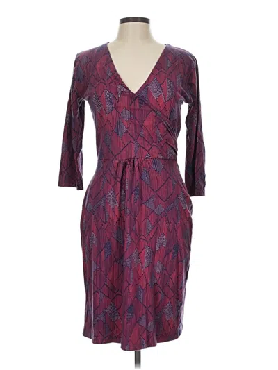 Pre-owned Mata Traders Cocktail Dress In Burgundy