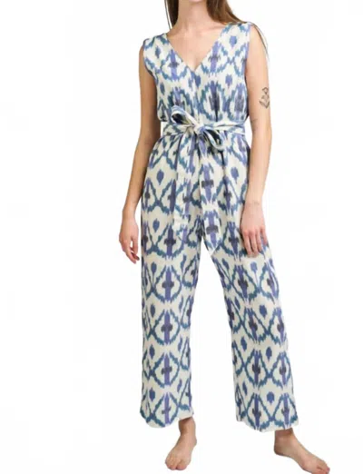 Mata Traders Jana Jumpsuit In Seashore Ikat In Multi