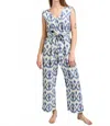 Mata Traders Jana Tie-dye Jumpsuit In Seashore Ikat In Multi