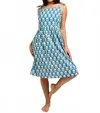 Mata Traders Provence Midi Dress In Marigold Blue In Multi