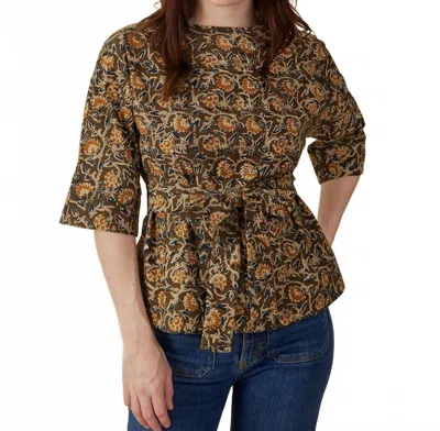 Mata Traders Ruth Top In Block Print In Multi