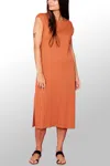 Mata Traders Sasha Long Dress In Rust In Multi