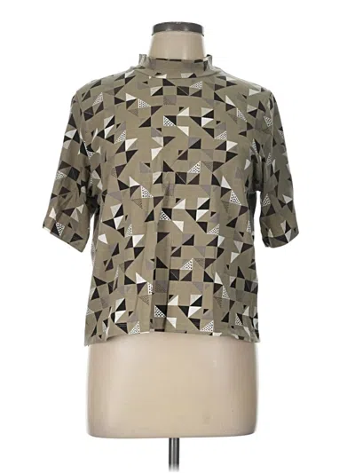 Pre-owned Mata Traders Short Sleeve Turtleneck In Silver