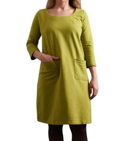 Mata Traders Sylvan Shift Dress In Moss In Green