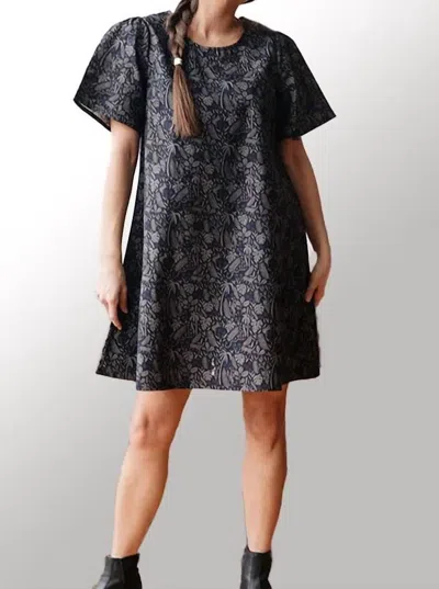 Mata Traders Winnie Woven Dress In Midnight Jungle In Multi