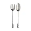 Match Antique Fork & Spoon Set In Silver