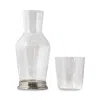 Match Bedside Carafe And Tumbler In Pewter
