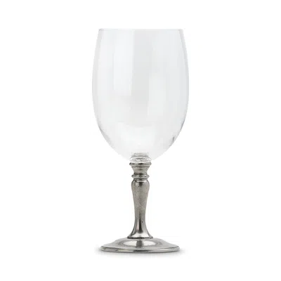 Match Classic Crystal Water Glass In Pewter