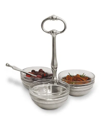 Match Condiment Trio In Metallic