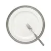 Match Convivio Buffet Plate In Pewter/white