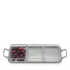 Match Crudite Tray With Handles In Pewter
