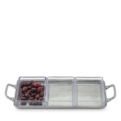 MATCH CRUDITE TRAY WITH HANDLES
