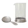Match Mixing Glass And Cocktail Strainer Set In Pewter