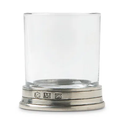 Match Crystal Neat Shot Glass In Pewter