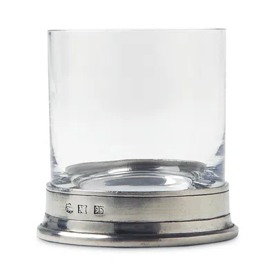 Match Classic Rocks Drinking Glass In Pewter