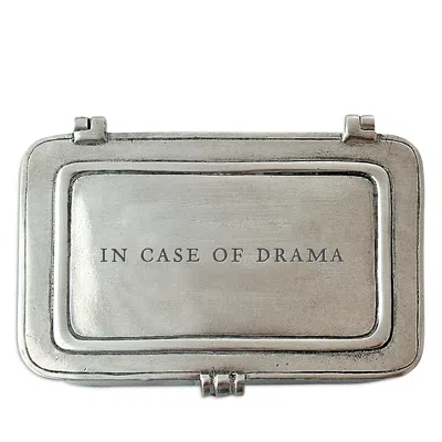 Match Engraved Pill Box In Silver
