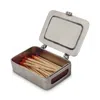 Match Lidded  Box With Striker And Es In Pewter