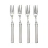 Match Gabriella Pewter & Stainless Steel Four-piece Cocktail Fork Set In Pewter