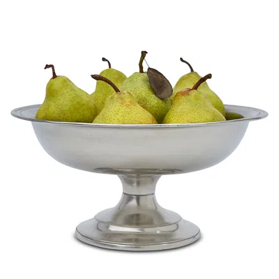 Match Lucca Pewter Centerpiece Bowl In Silver