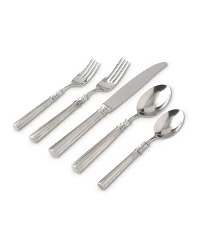 Match Lucia 5-piece Flatware Place Setting In Blue