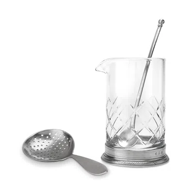 Match Luisa Mixing Glass Set In Silver