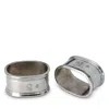 Match Pewter Napkin Rings, Set Of 2 In Pewter