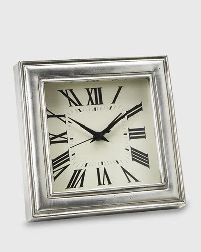 Match Pewter Clock In Gray
