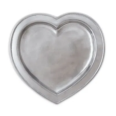 Match Pewter Heart Tray In Silver