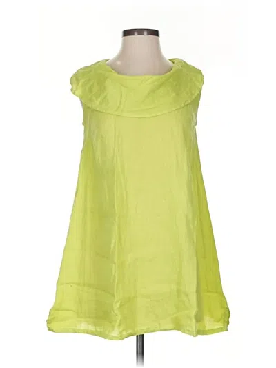 Pre-owned Match Point U.s.a. Sleeveless Blouse In Green