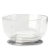 Match Round Crystal Bowl In Pewter