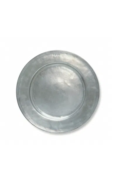 Match Round Platter; Medium In Metallic