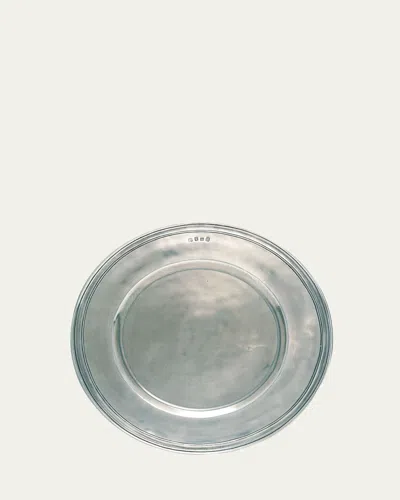 Match Scribed Rim Large Charger Plate In Assorted