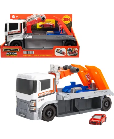 Matchbox Kids' Action Driver Tow & Repair Truck With 1:64 Scale Car In Multi-color