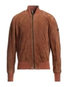 Matchless Man Jacket Brown Size Xl Soft Leather In Brown