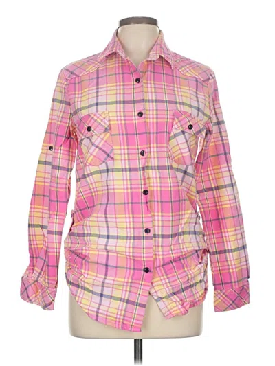 Pre-owned Matchstick Long Sleeve Button Down Shirt In Pink