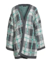 Mateha Woman Cardigan Grey Size S Acrylic, Wool, Viscose, Alpaca Wool In Multi