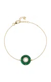 Mateo Donut 14-karat Gold, Malachite And Diamond Necklace