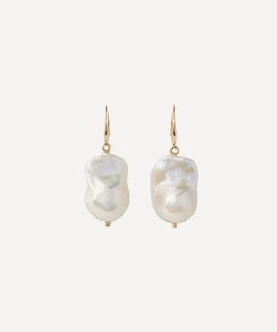 Mateo 14ct Gold Baroque Pearl Drop Earrings