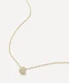 Mateo 14ct Gold Diamond Ball Pendant Necklace
