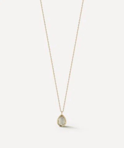 Mateo 14ct Gold Green Amethyst Pendant Necklace