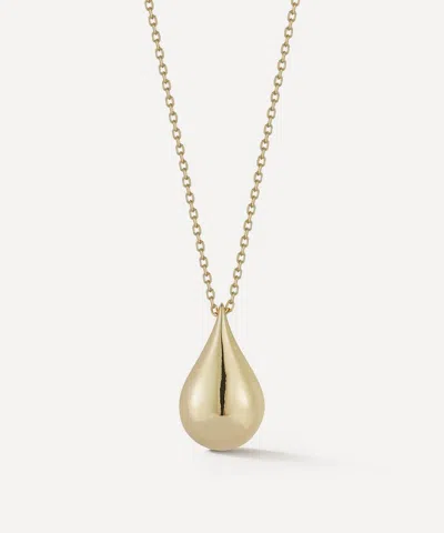 Mateo 14ct Gold Water Droplet Pendant Necklace