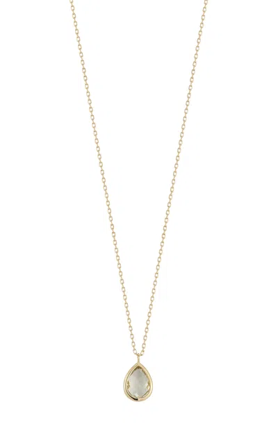 MATEO 14K YELLOW GOLD AMETHYST DROP NECKLACE