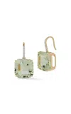 Mateo 14k Yellow Gold Amethyst Earrings In Green
