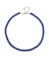 Mateo 14k Yellow Gold Beaded Lapis Bracelet In Gold