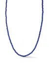 Mateo 14k Yellow Gold Beaded Lapis Necklace In 蓝色