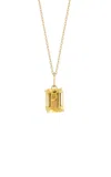 Mateo 14k Yellow Gold Citrine Necklace In Orange