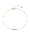 Mateo 14k Yellow Gold Cross Mini Diamonds Bracelet In Gold