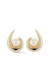 Mateo 14k Yellow Gold Pearl Earrings